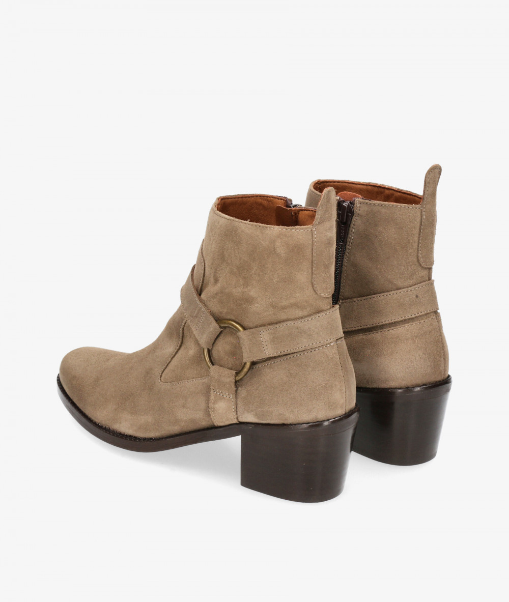 Botines bloom&you ELENA en serraje taupe