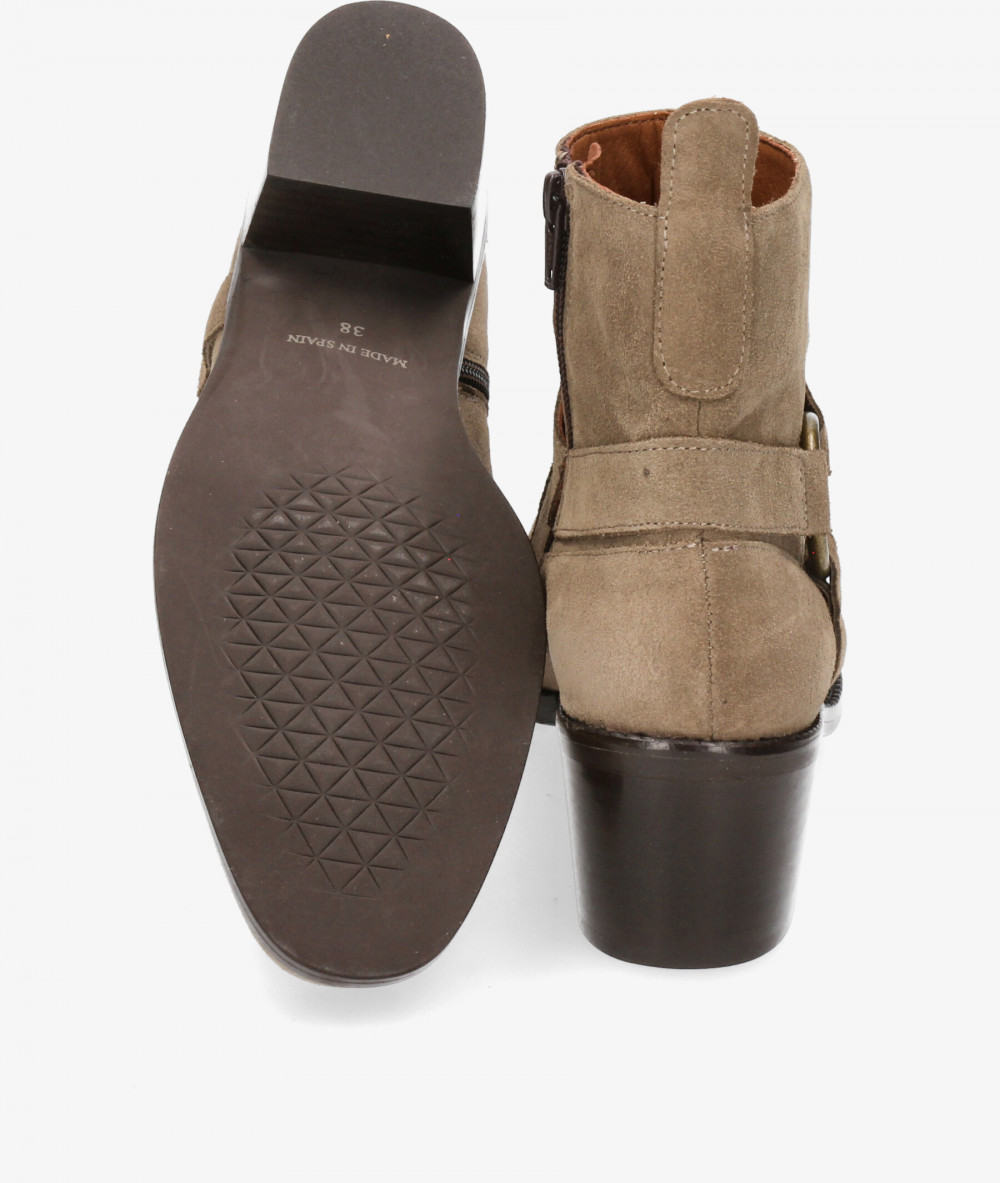 Botines bloom&you  ELENA en serraje taupe Botines bloom&you  ELENA en serraje taupe