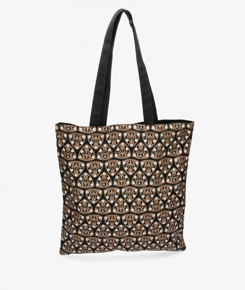 Bolso textil bloom&you ART DECO TOTE en negro