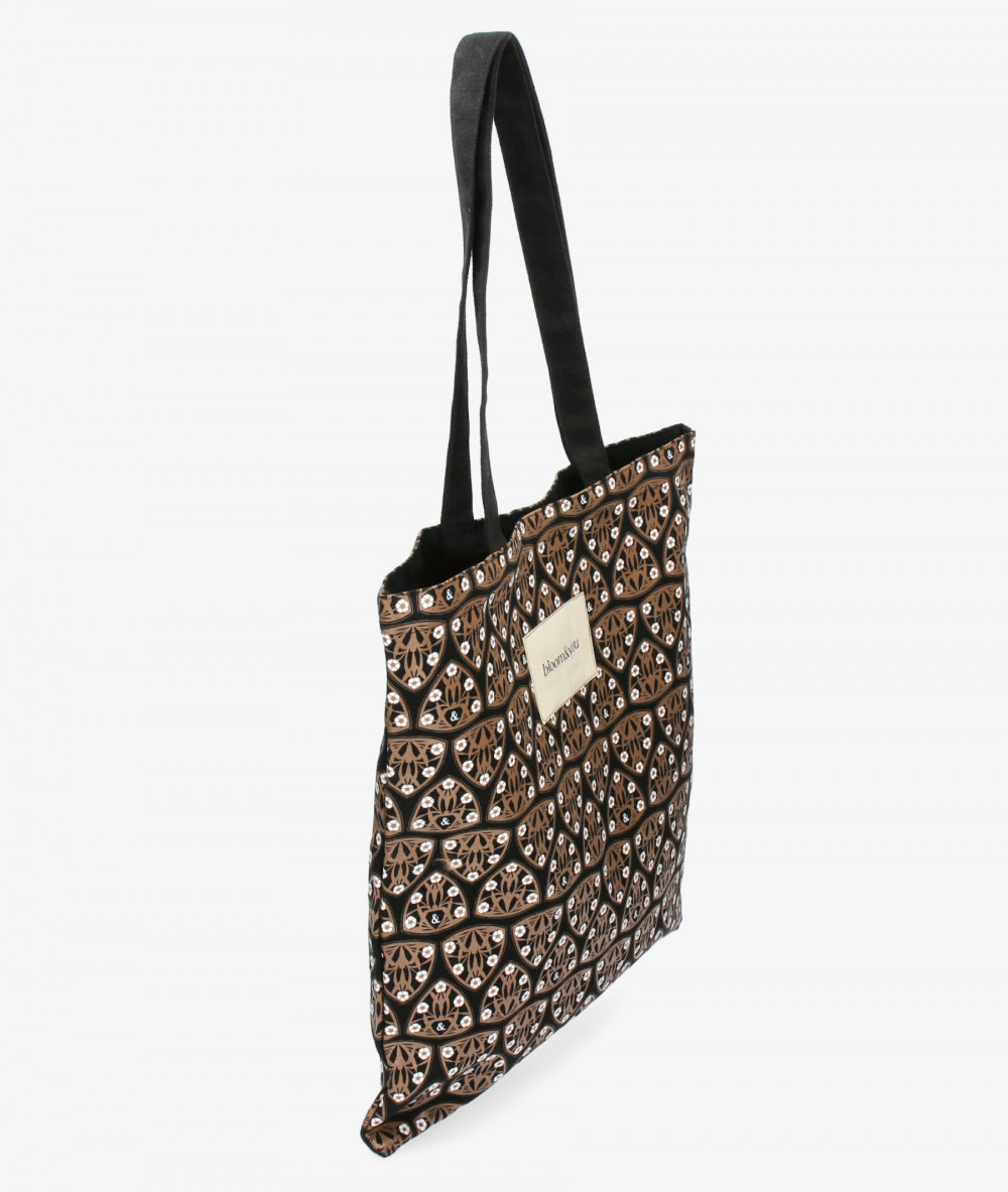Bolso textil bloom&you ART DECO TOTE en negro