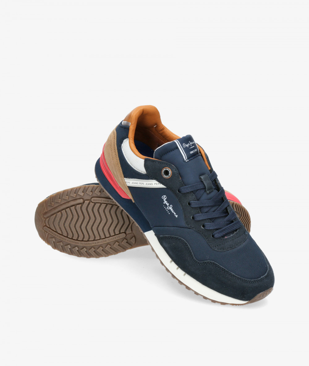 Deportivos Pepe Jeans  LONDON BRAND M en azul marino Deportivos Pepe Jeans  LONDON BRAND M en azul marino