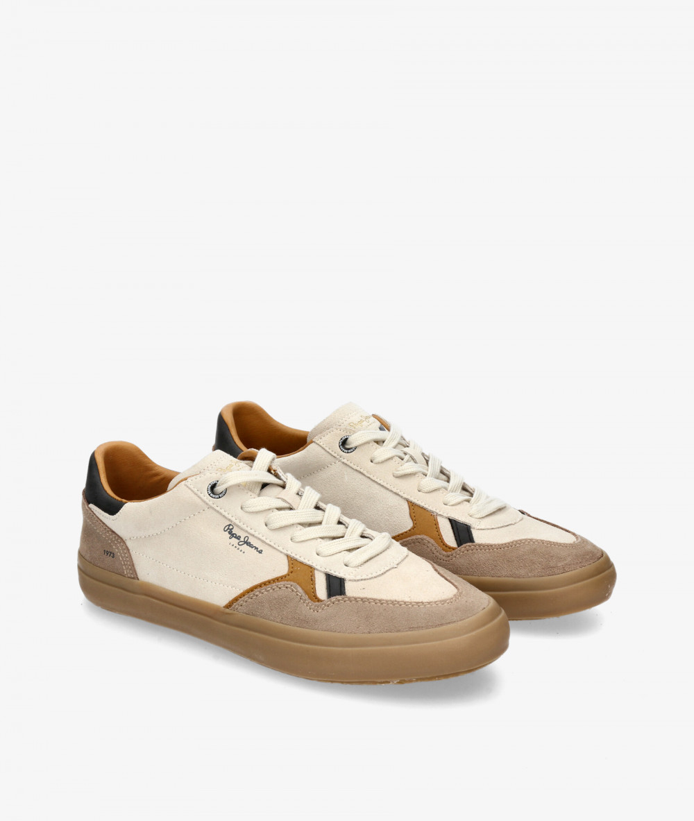 Deportivos Pepe Jeans  TRAVIS RETRO M en hueso Deportivos Pepe Jeans  TRAVIS RETRO M en hueso