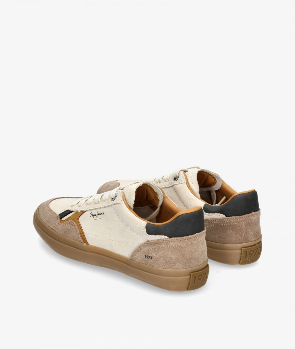 Deportivos Pepe Jeans  TRAVIS RETRO M en hueso Deportivos Pepe Jeans  TRAVIS RETRO M en hueso