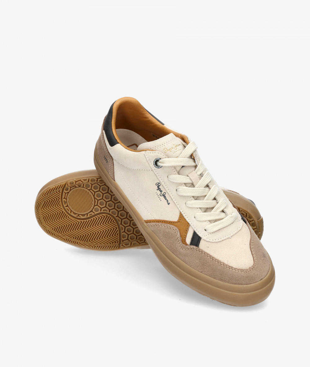 Deportivos Pepe Jeans  TRAVIS RETRO M en hueso Deportivos Pepe Jeans  TRAVIS RETRO M en hueso