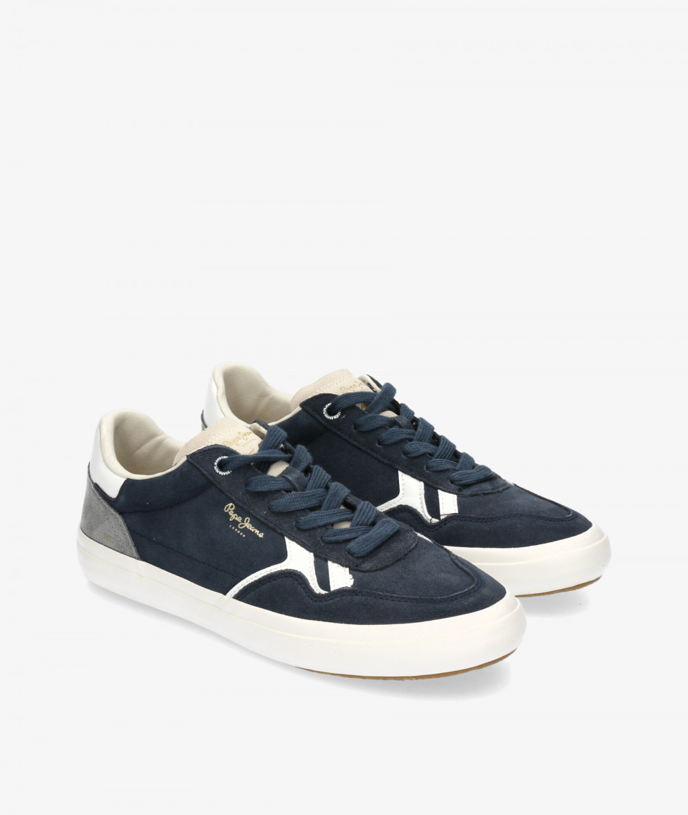 Deportivos Pepe Jeans  TRAVIS FREE M en serraje azul Deportivos Pepe Jeans  TRAVIS FREE M en serraje azul