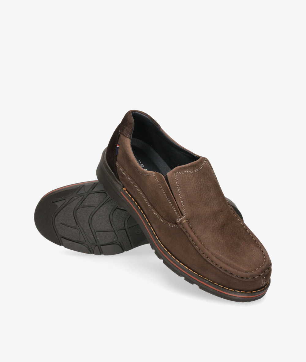 Zapatos casual Traveris 58309 en nobuck marrón Zapatos casual Traveris 58309 en nobuck marrón