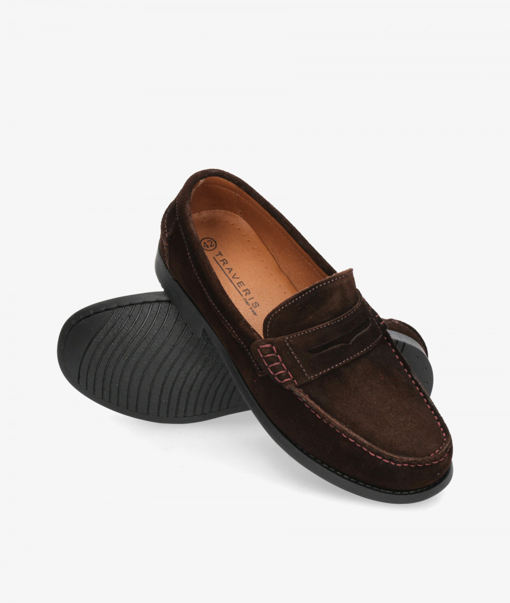 Zapatos de vestir Traveris 93000 en serraje marrón Zapatos de vestir Traveris 93000 en serraje marrón