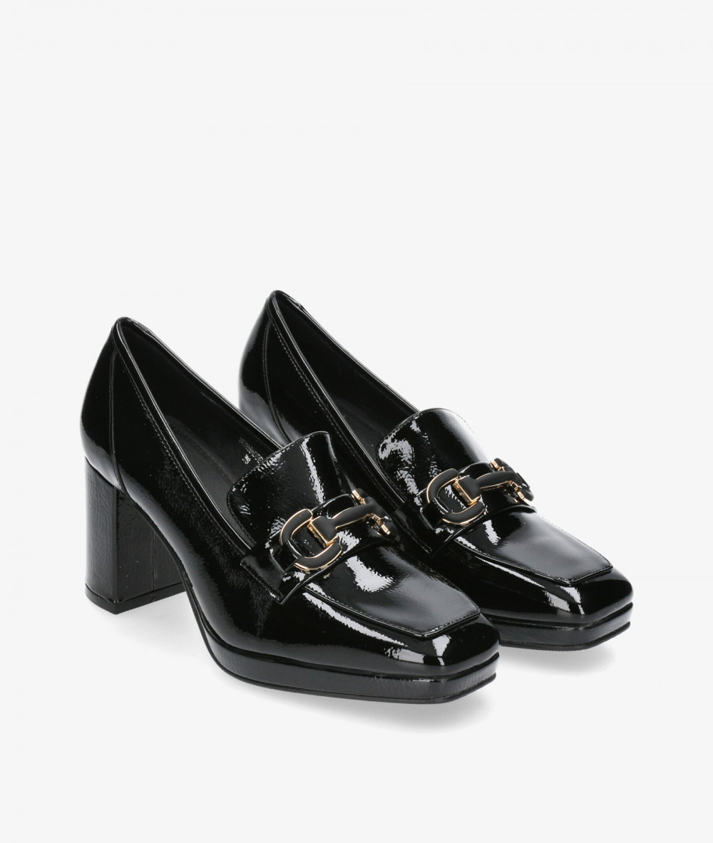 Stephen Allen Dress wedge shoes NEWHADDES   70-2437-C10 in black patent leather