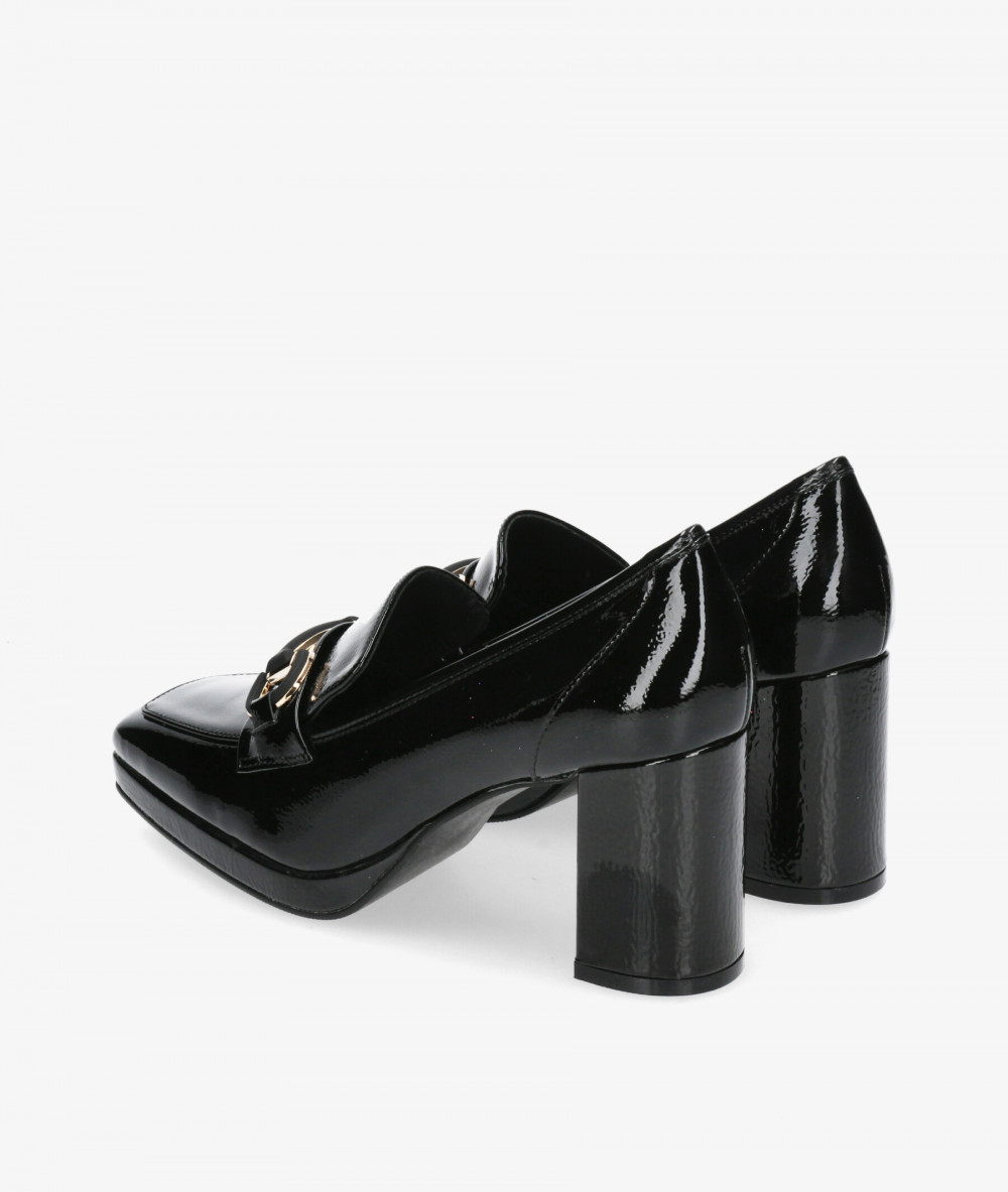 Stephen Allen Dress wedge shoes NEWHADDES   70-2437-C10 in black patent leather