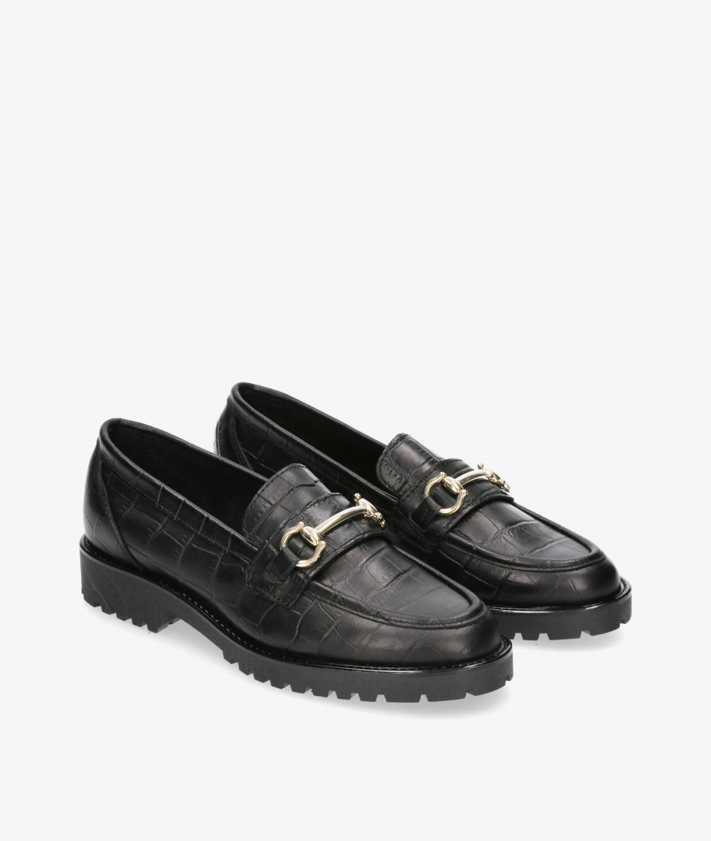 Mocasines Funny Lola 3136 en coco negro Mocasines Funny Lola 3136 en coco negro