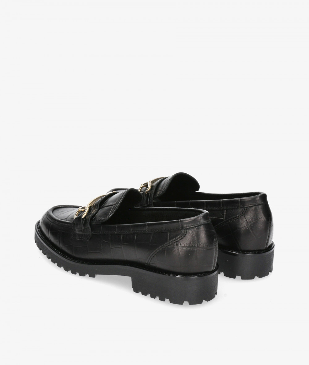 Mocasines Funny Lola 3136 en coco negro Mocasines Funny Lola 3136 en coco negro