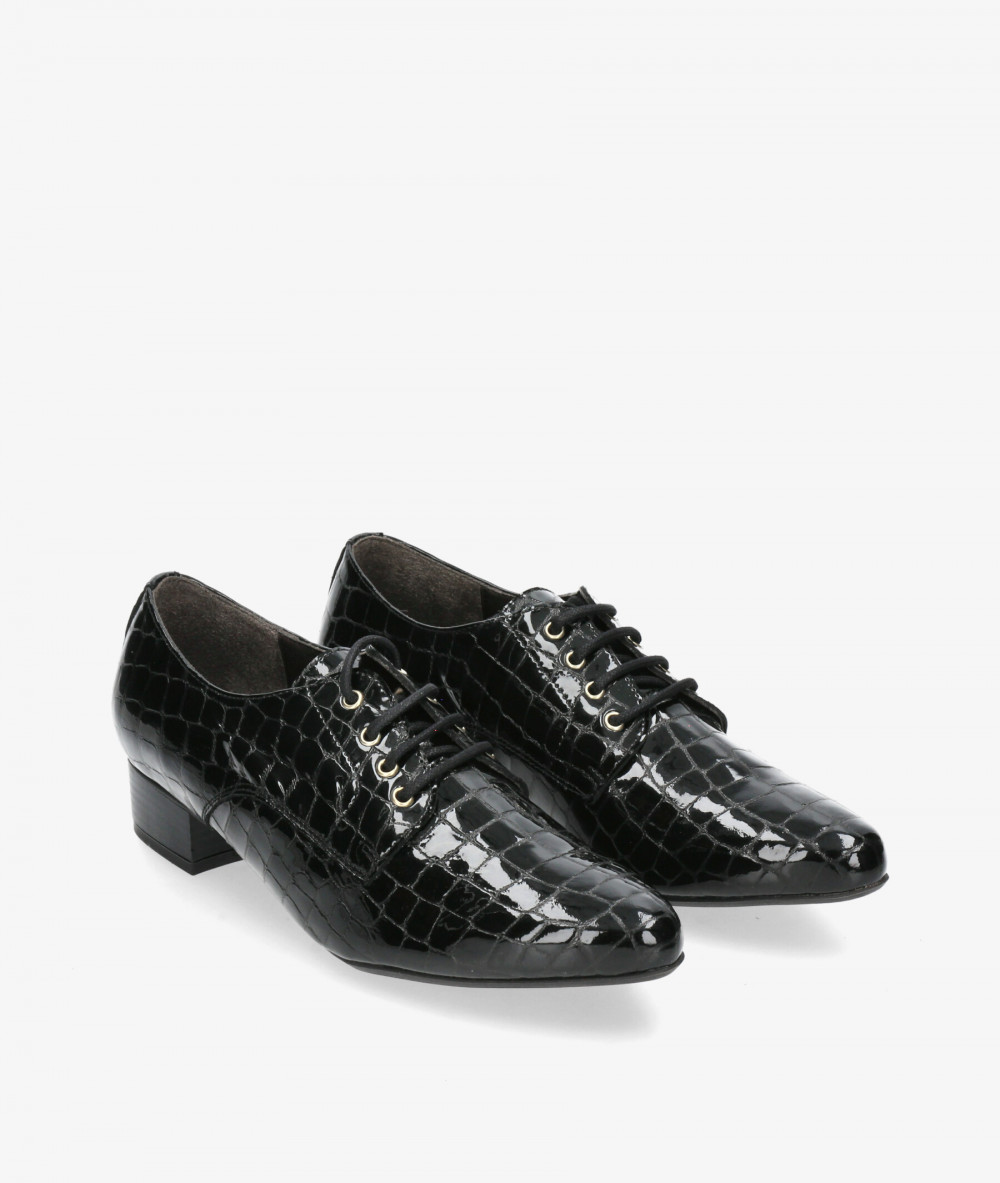 Zapatos de tacón Kénnebec 684 OJETES en charol negro Zapatos de tacón Kénnebec 684 OJETES en charol negro
