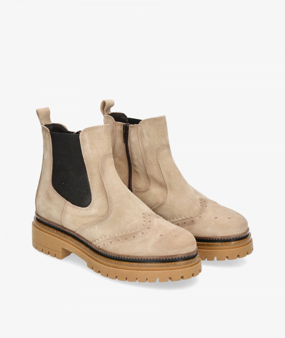 Botines bloom&you  FATIMA en serraje beige Botines bloom&you  FATIMA en serraje beige