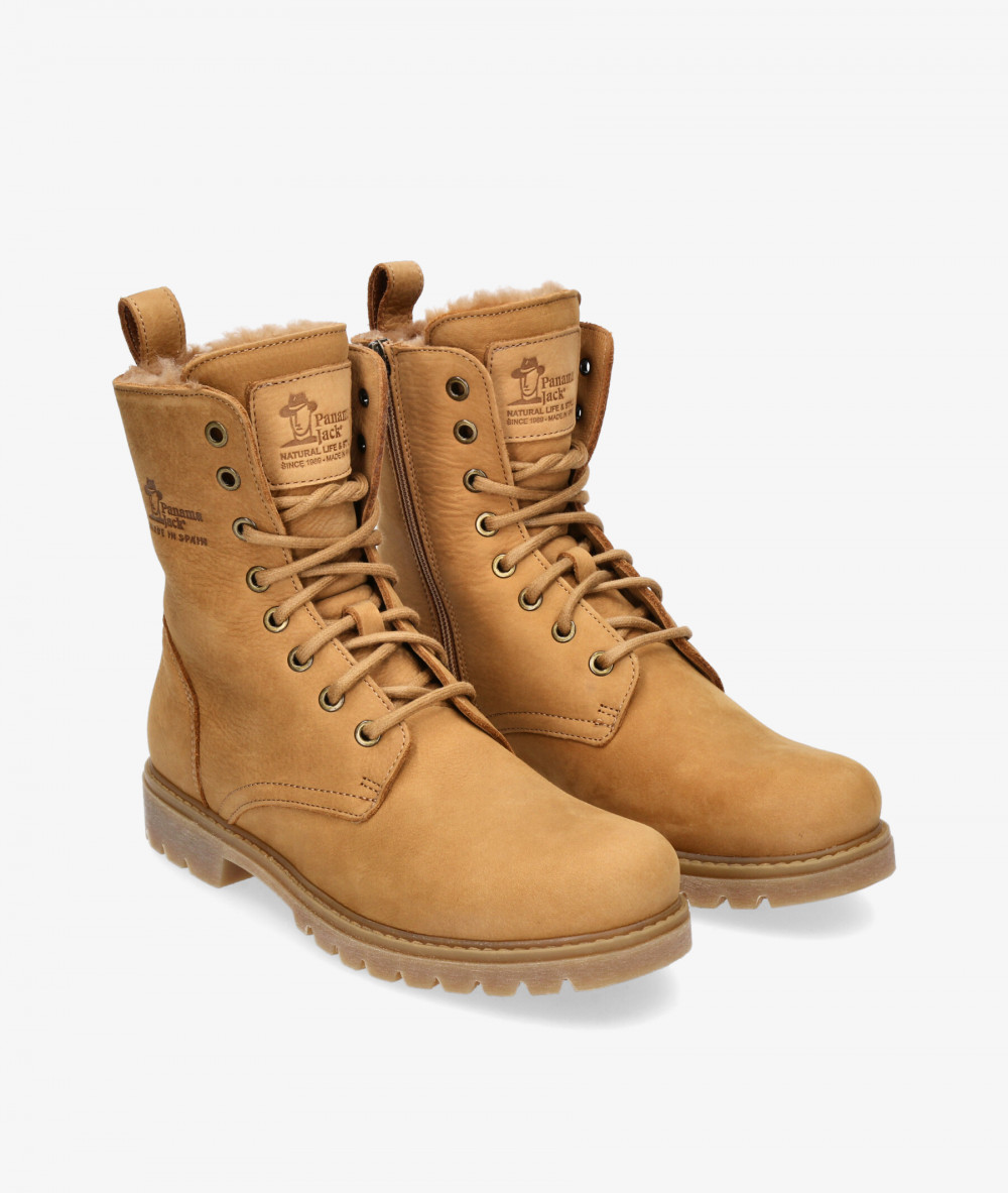 Botines Panamá Jack FRISIA B7 en nobuck camello