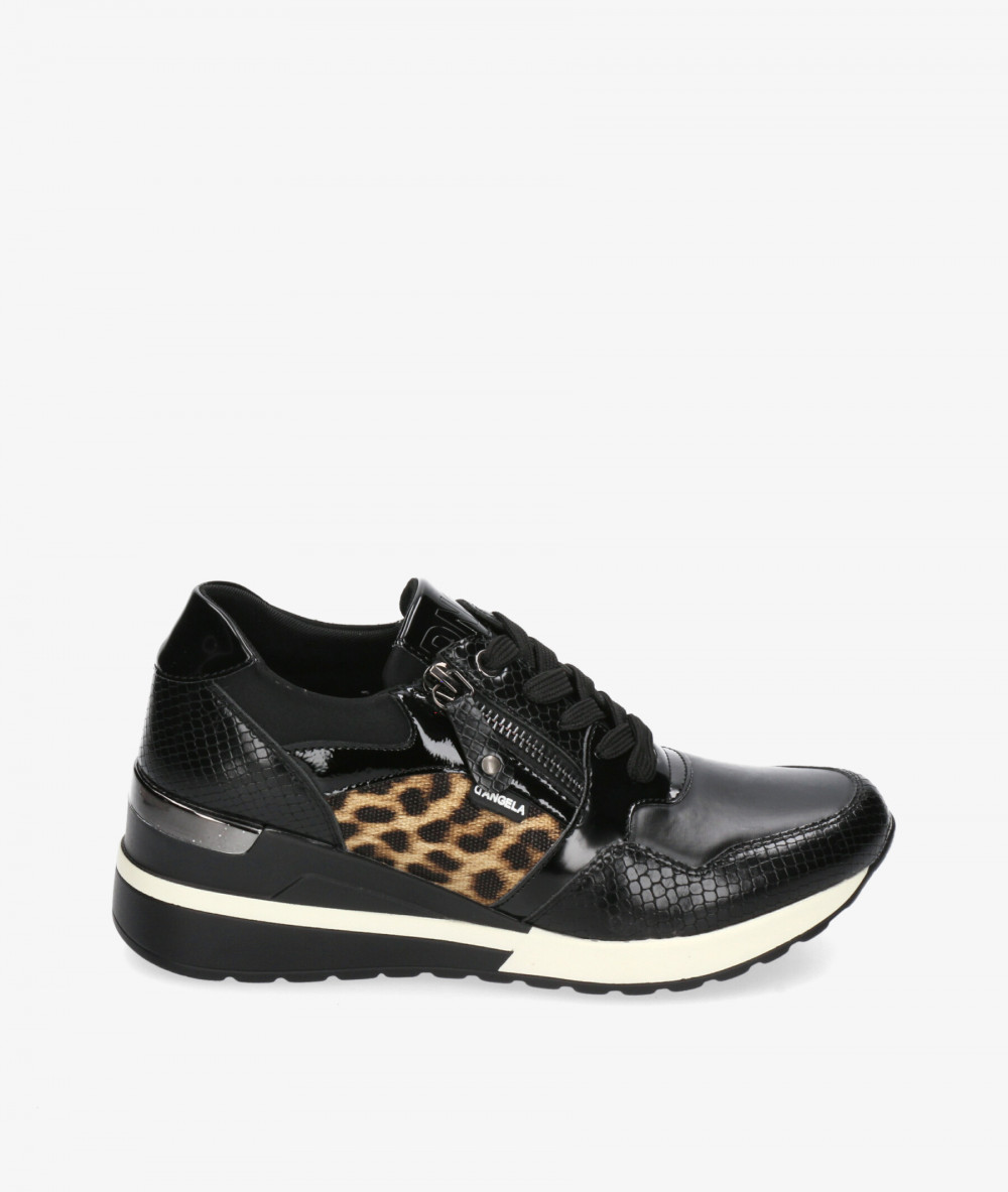 Deportivos D'angela  27510 en negro Deportivos D'angela  27510 en negro