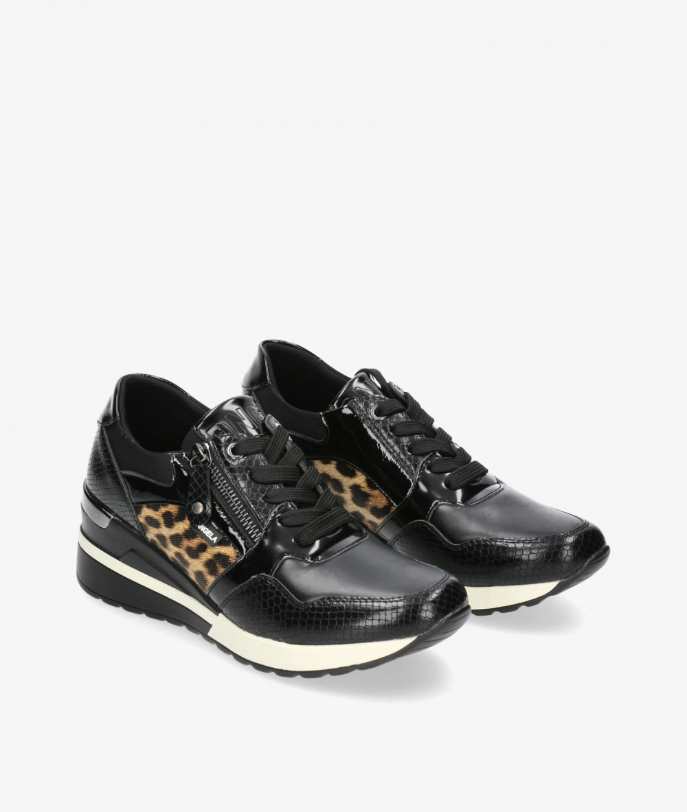 Deportivos D'angela  27510 en negro Deportivos D'angela  27510 en negro