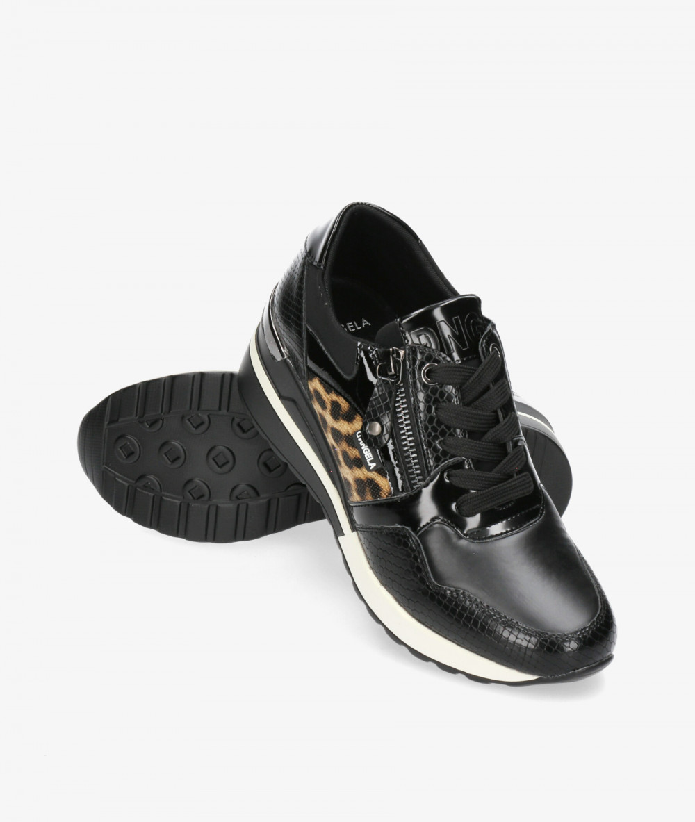 Deportivos D'angela  27510 en negro Deportivos D'angela  27510 en negro