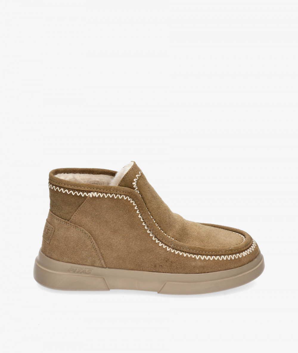 Botines Walk in Pitas  ASPEN en serraje cuero Botines Walk in Pitas  ASPEN en serraje cuero