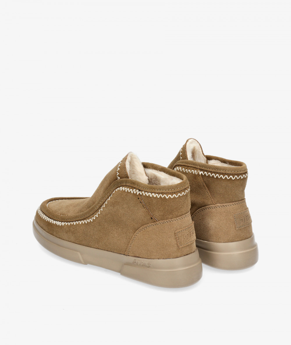 Botines Walk in Pitas  ASPEN en serraje cuero Botines Walk in Pitas  ASPEN en serraje cuero