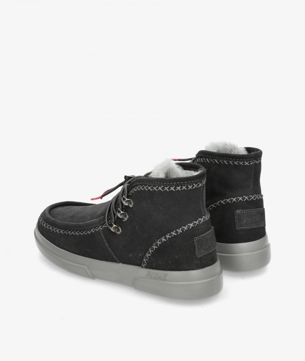 Botines Walk in Pitas  ONTARIO en serraje gris