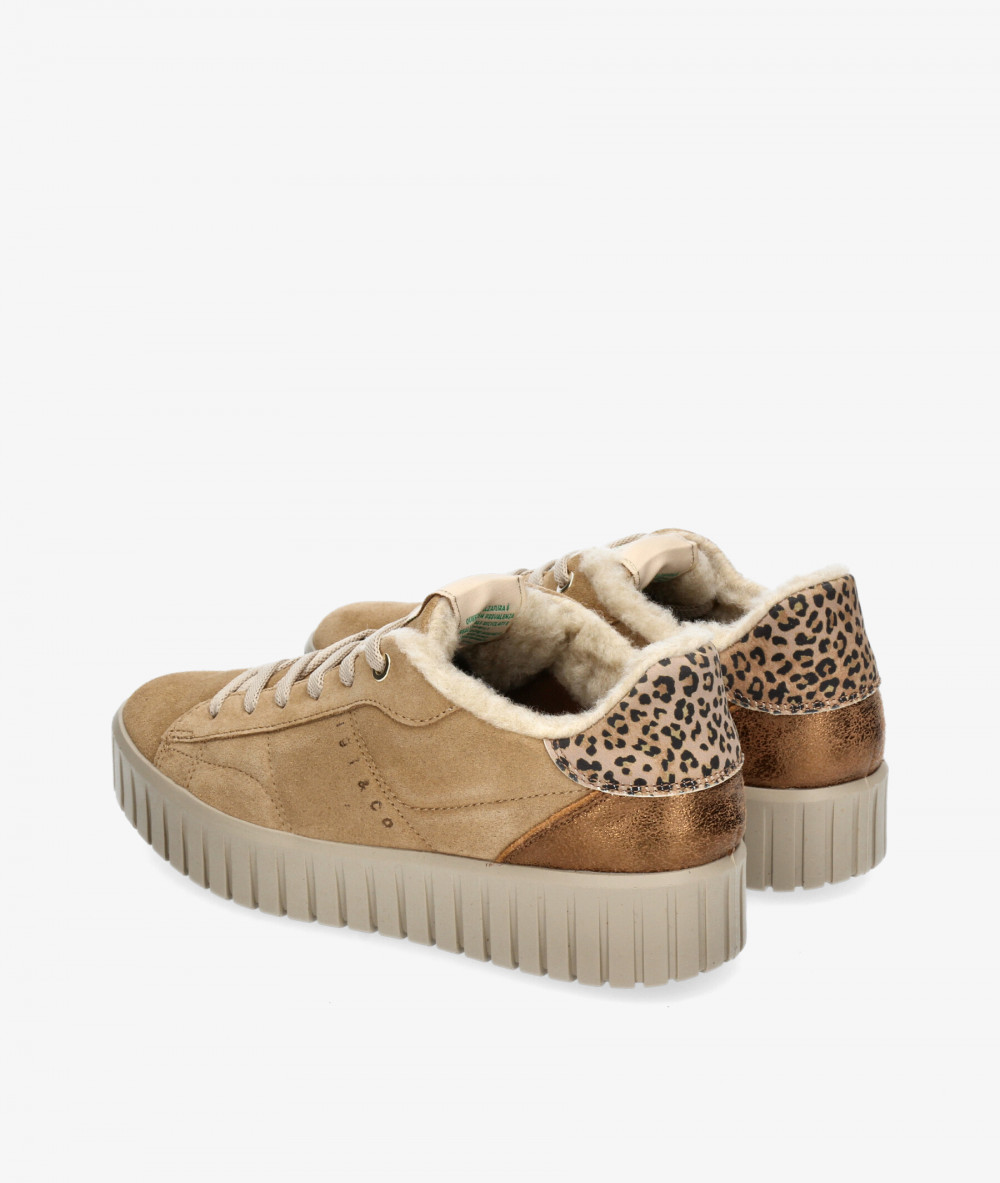 Deportivos Igi&Co  6680244 en serraje camel Deportivos Igi&Co  6680244 en serraje camel