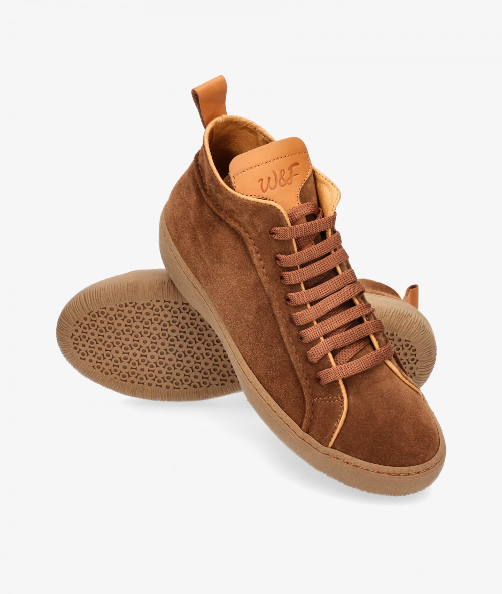 Deportivos Walk & Fly  EST-03-104 en serraje cuero Deportivos Walk & Fly  EST-03-104 en serraje cuero