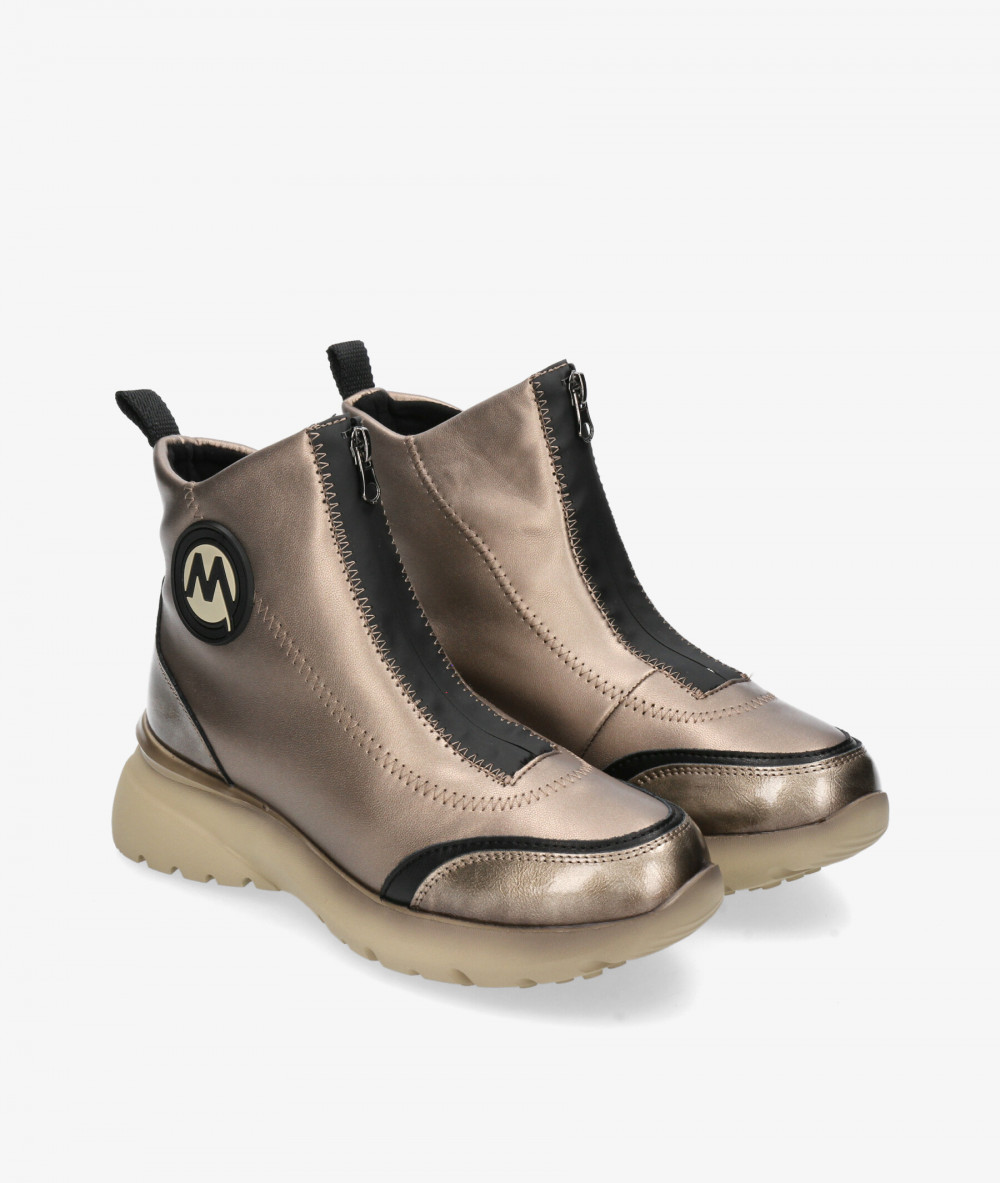 Deportivos MEGHAN SOFT  465 en taupe metalizado Deportivos MEGHAN SOFT  465 en taupe metalizado