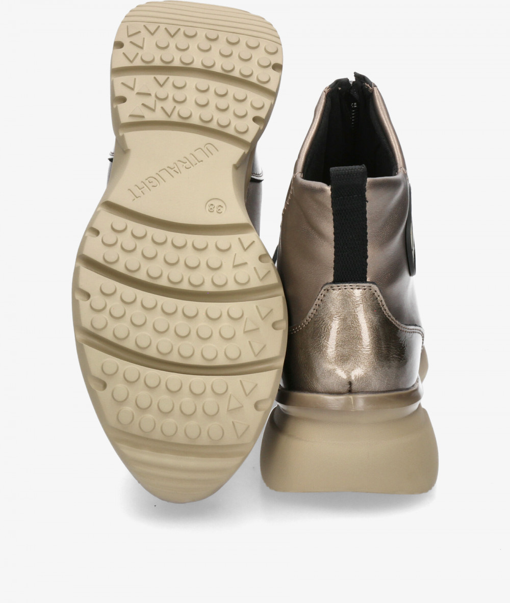 Deportivos MEGHAN SOFT  465 en taupe metalizado Deportivos MEGHAN SOFT  465 en taupe metalizado
