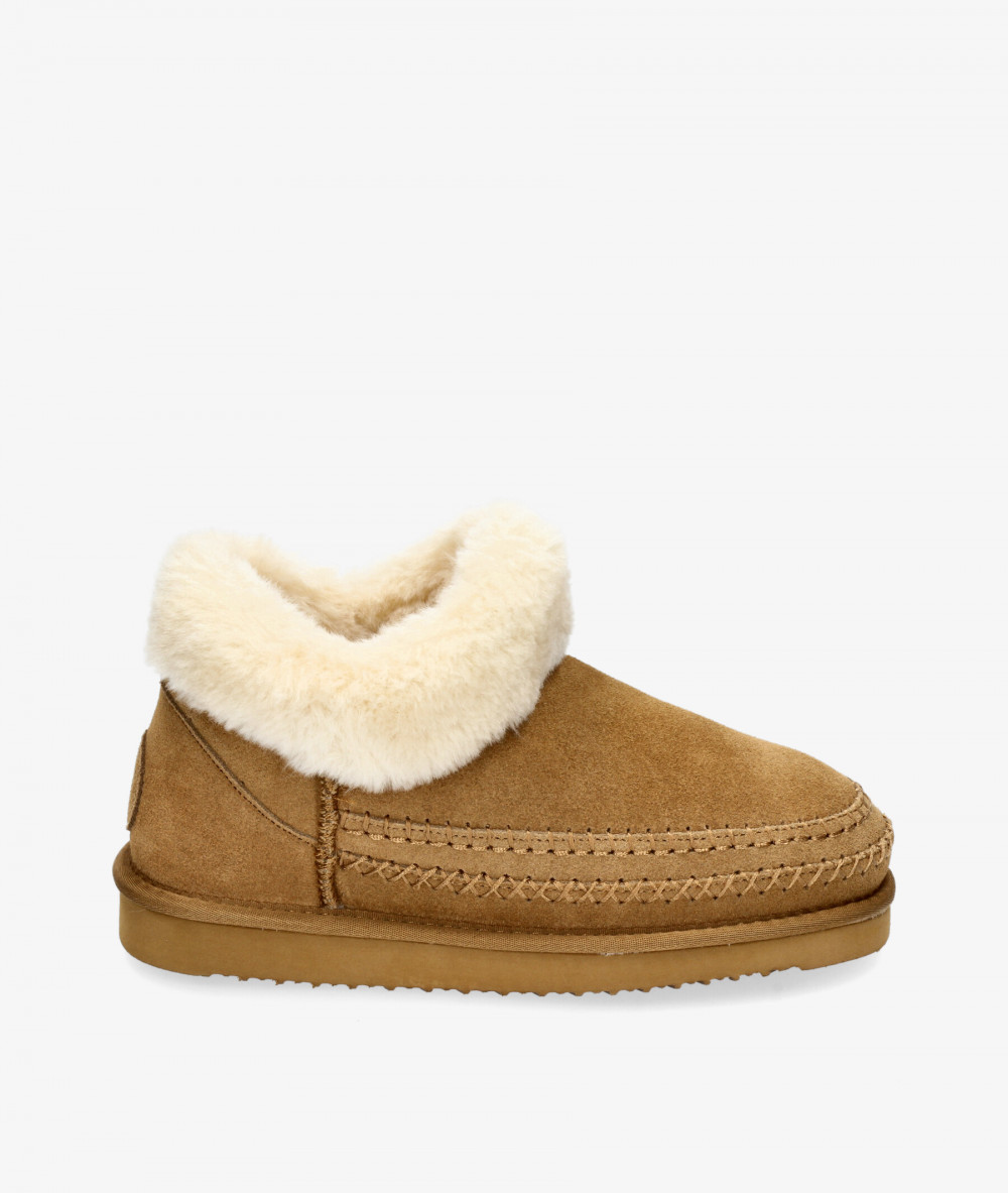 Botines bloom&you ULAN en serraje camel