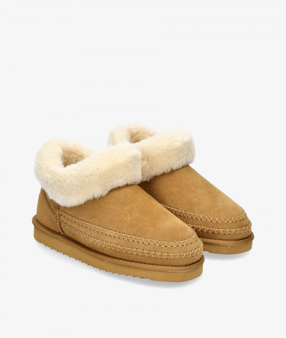 Botines bloom&you ULAN en serraje camel