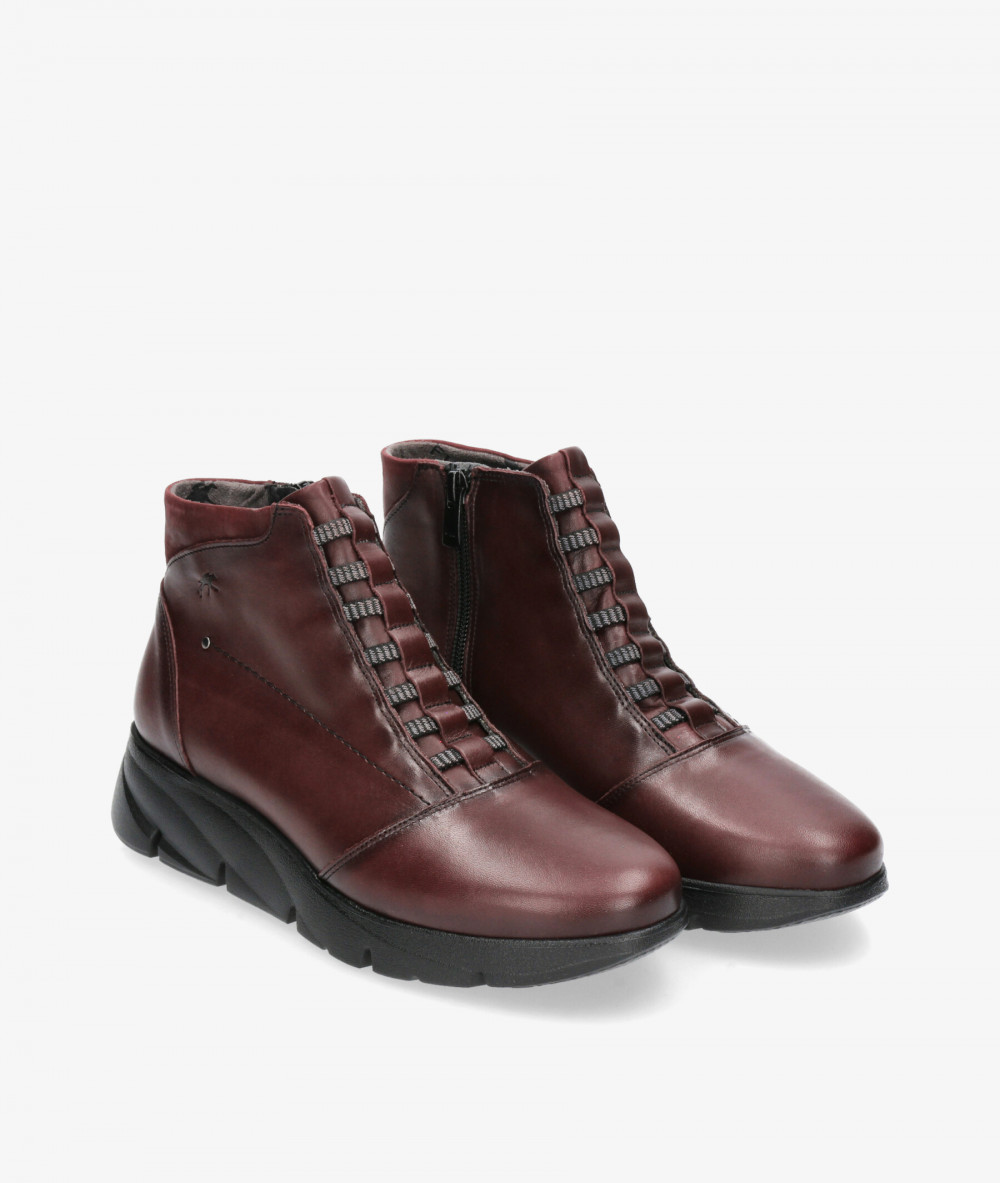 Botines Fluchos F1358 en burdeos