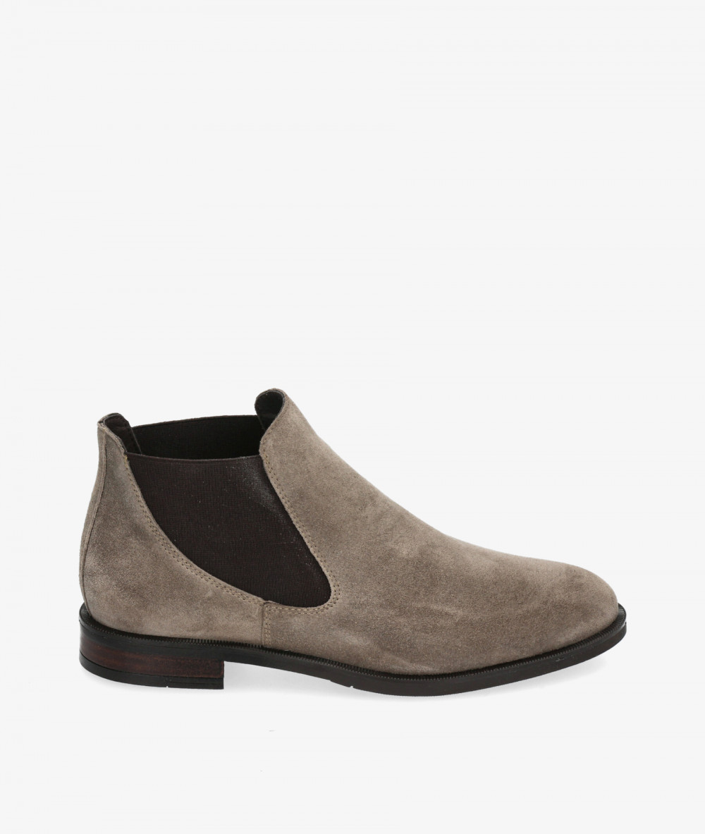 Botines Alpe  2646 en serraje gris Botines Alpe  2646 en serraje gris