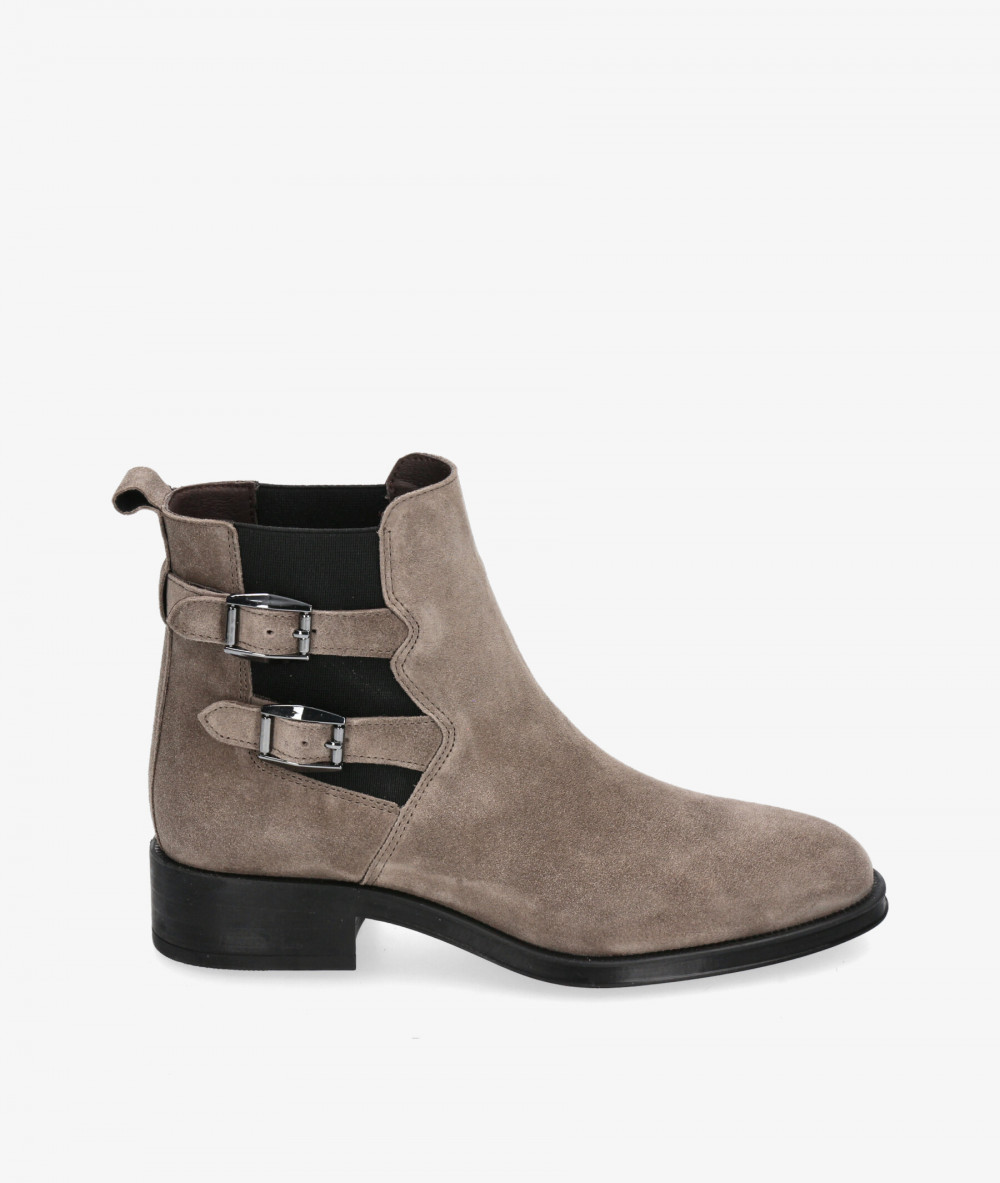 Botines Alpe  5187 en serraje gris Botines Alpe  5187 en serraje gris