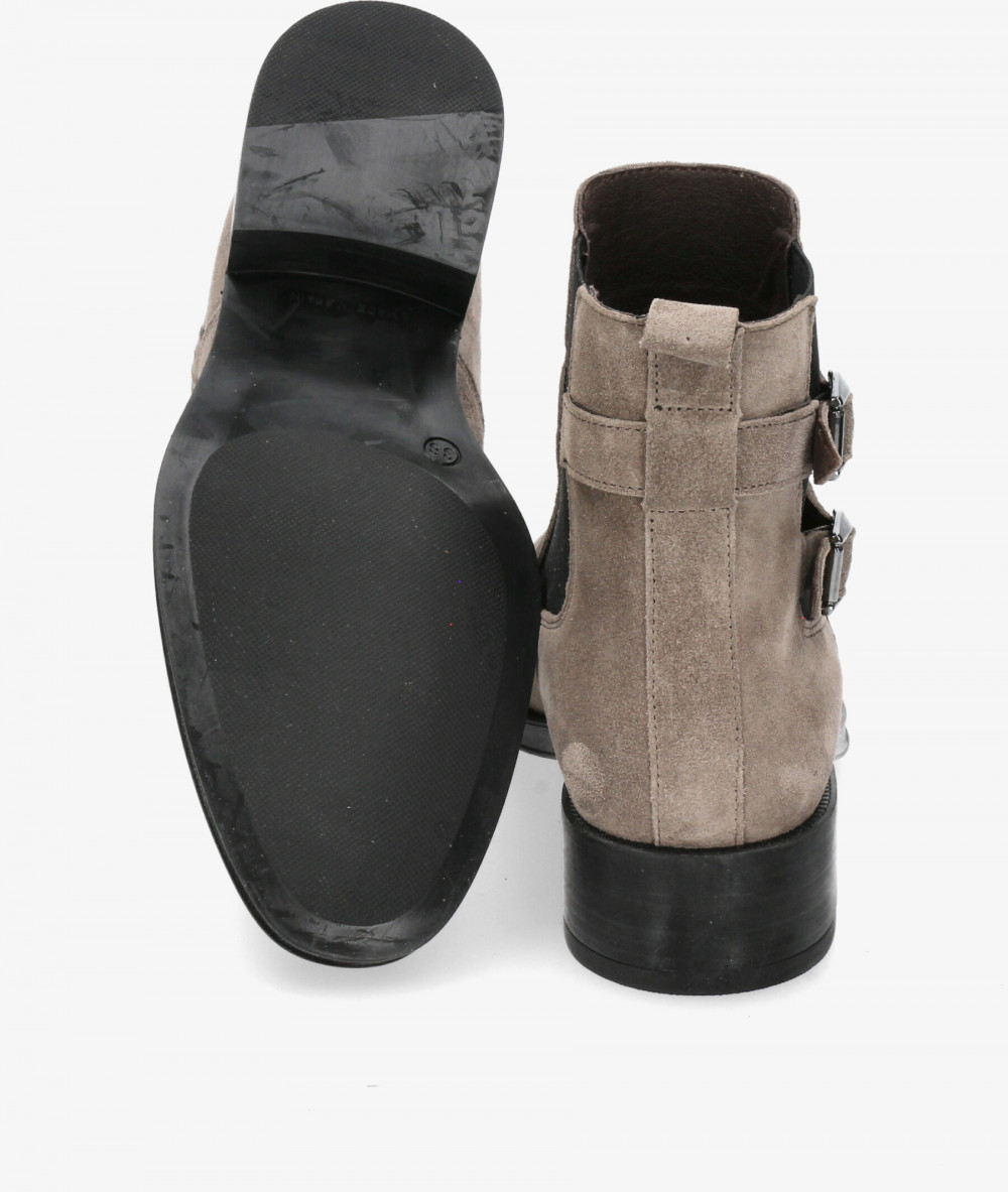 Botines Alpe  5187 en serraje gris Botines Alpe  5187 en serraje gris