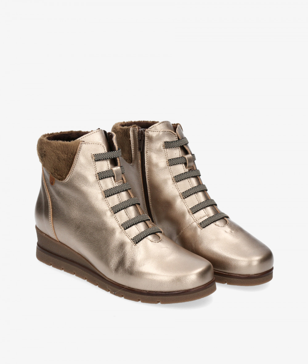 Botines Valeria´s  1523 en oro Botines Valeria´s  1523 en oro