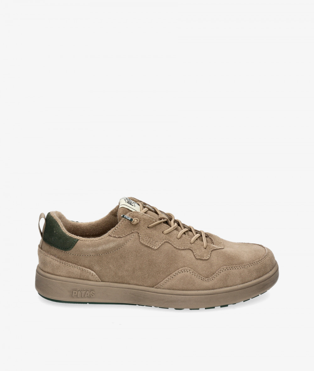 Zapatos casual Walk in Pitas KUME en serraje taupe Zapatos casual Walk in Pitas KUME en serraje taupe