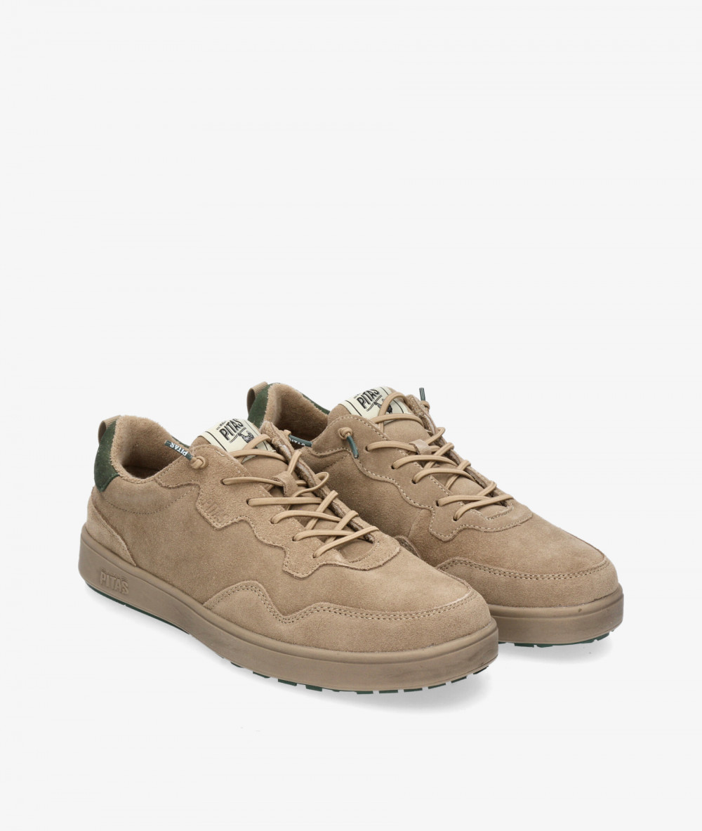 Zapatos casual Walk in Pitas KUME en serraje taupe Zapatos casual Walk in Pitas KUME en serraje taupe