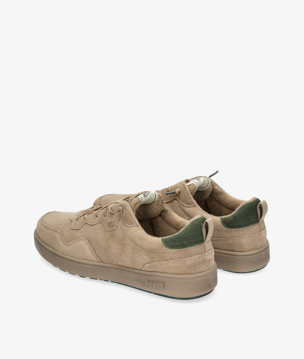 Zapatos casual Walk in Pitas KUME en serraje taupe Zapatos casual Walk in Pitas KUME en serraje taupe