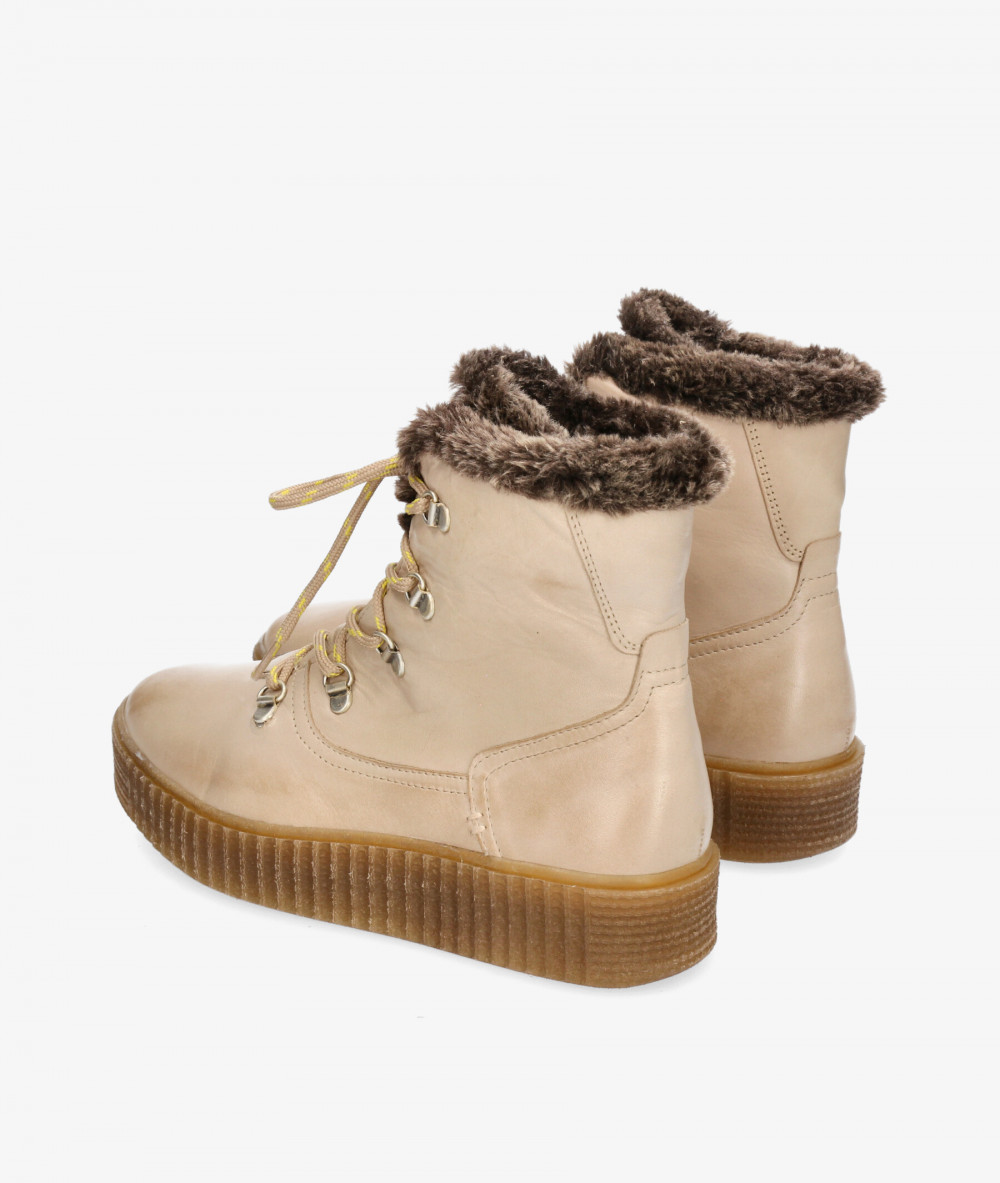 Botines Traveris B-2998 en hueso