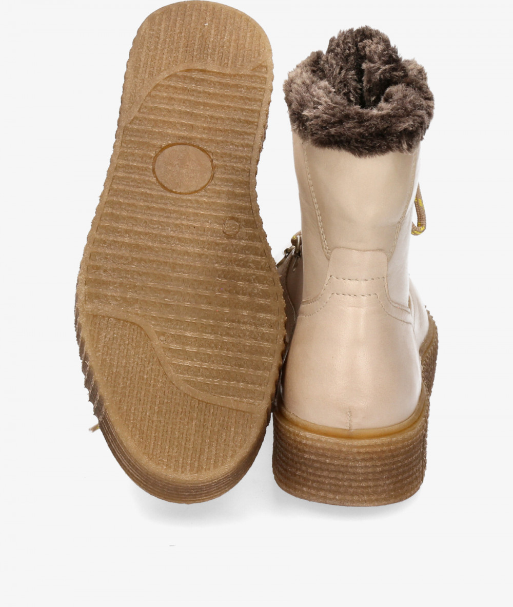 Botines Traveris B-2998 en hueso