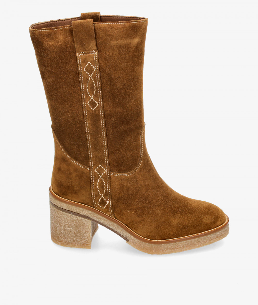 Botas Alpe  5238 en serraje cuero Botas Alpe  5238 en serraje cuero