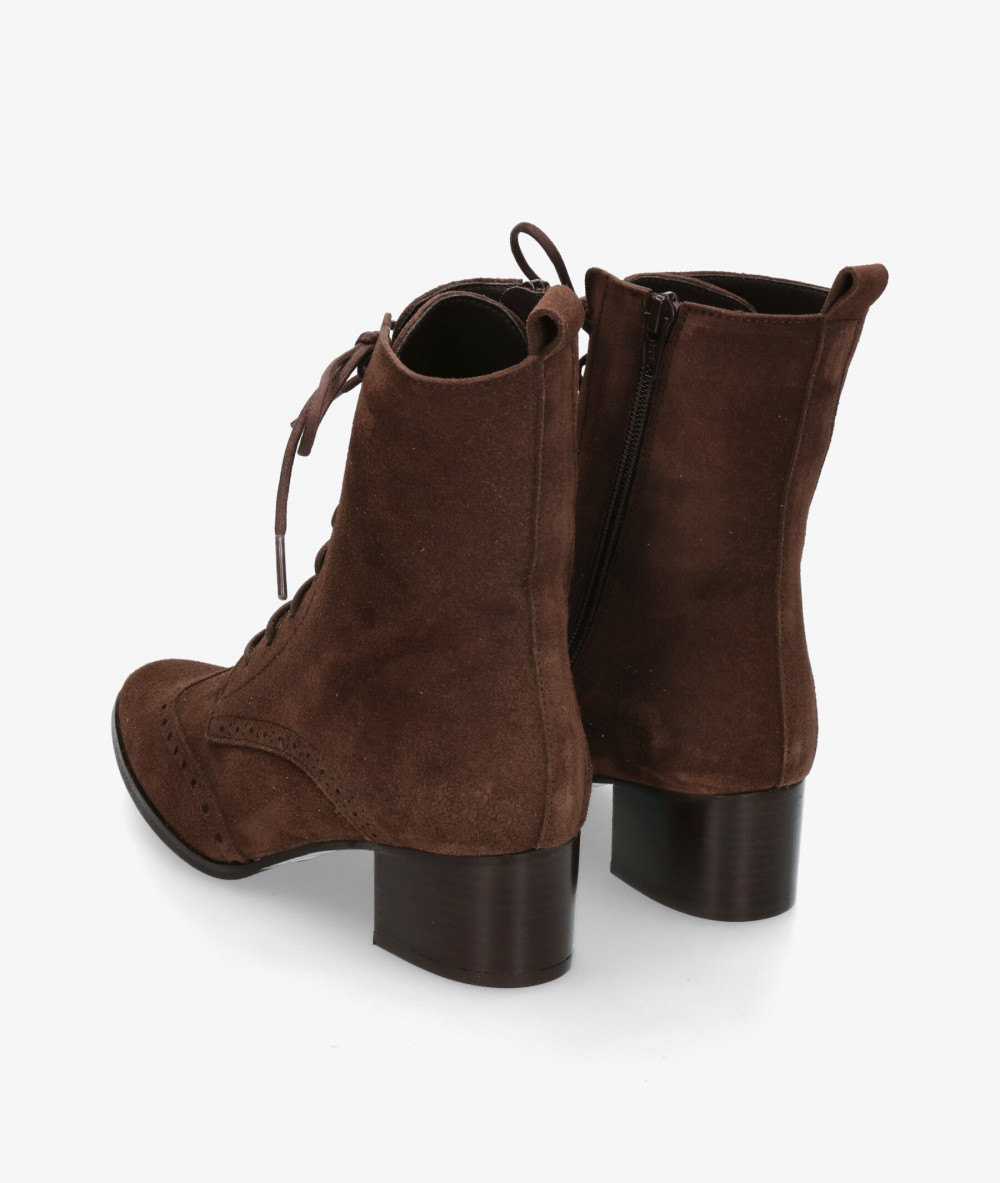 Botines bloom&you FLORENCE en serraje marrón