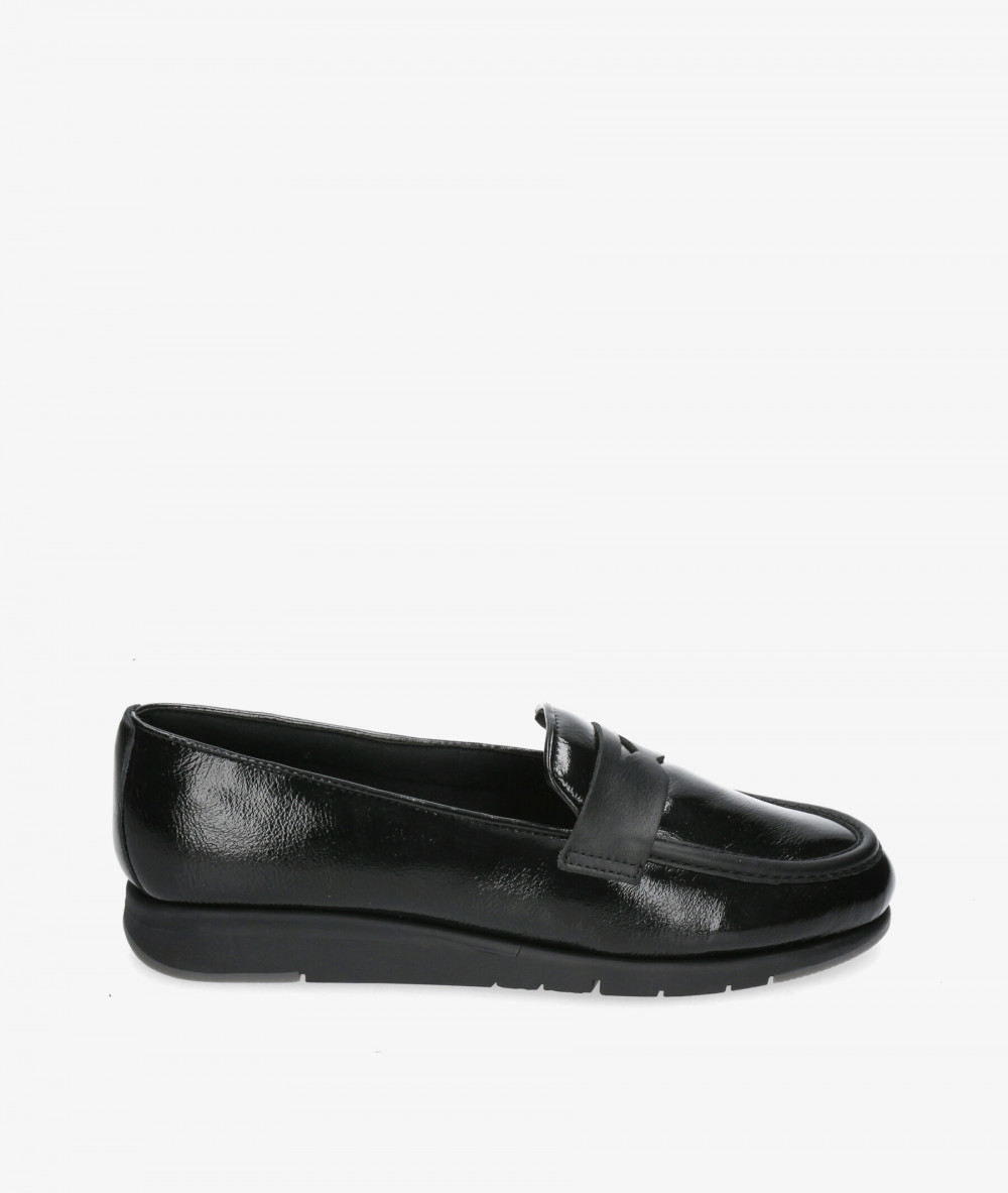 Mocasines Flex&Go ST1122 en charol negro Mocasines Flex&Go ST1122 en charol negro