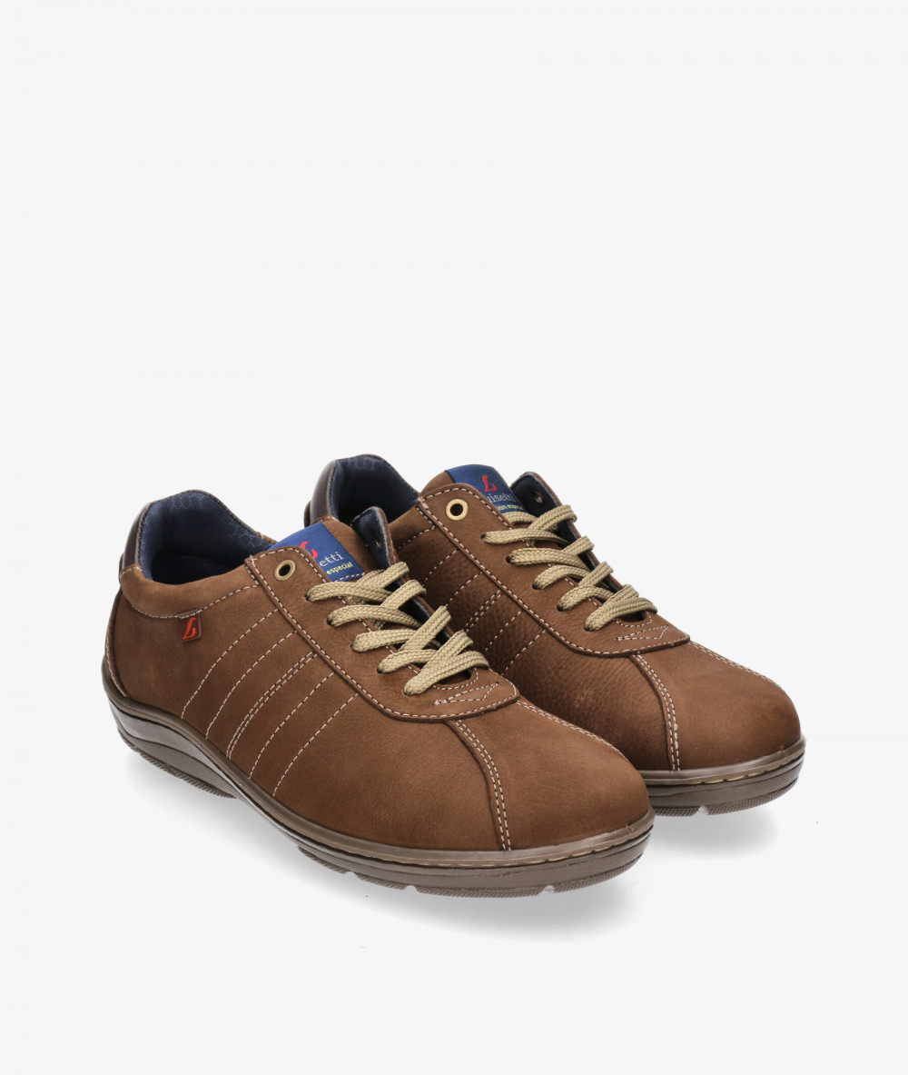 Zapatos casual LUISETTI 37106 NO en nobuck marrón Zapatos casual LUISETTI 37106 NO en nobuck marrón