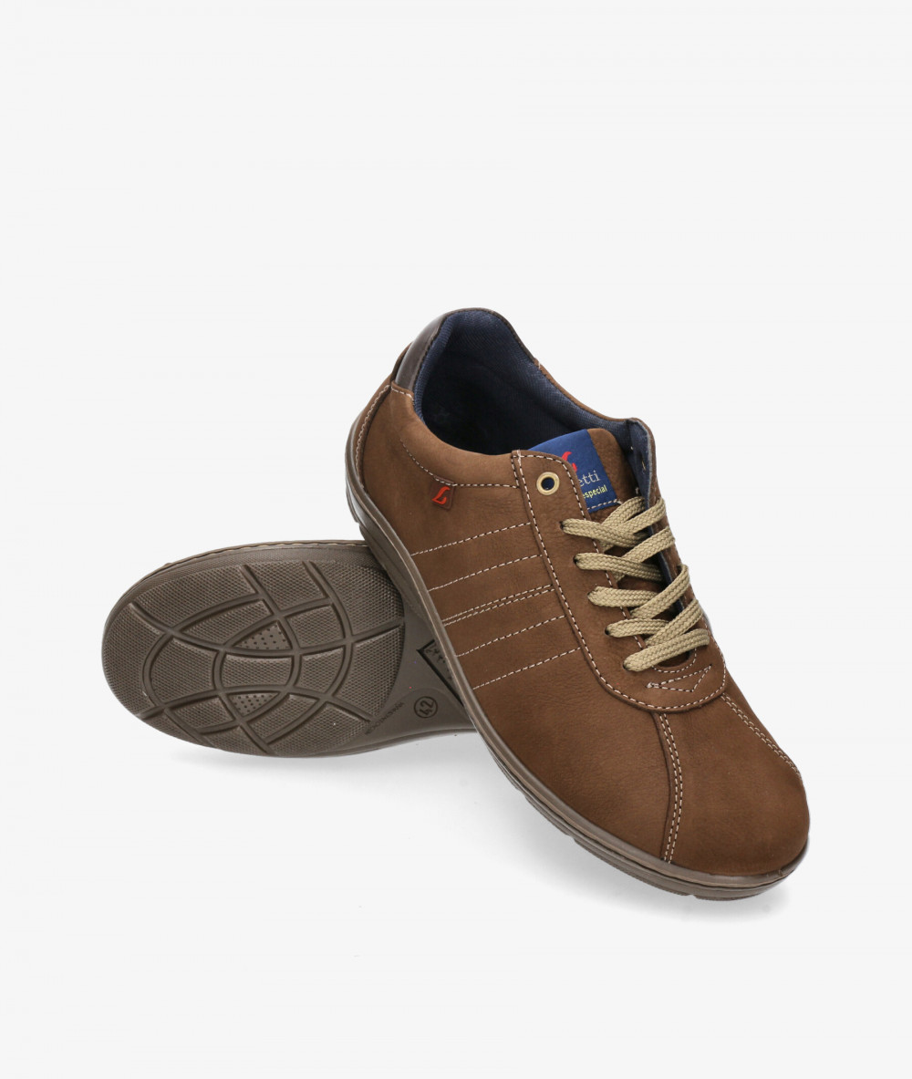 Zapatos casual LUISETTI 37106 NO en nobuck marrón Zapatos casual LUISETTI 37106 NO en nobuck marrón
