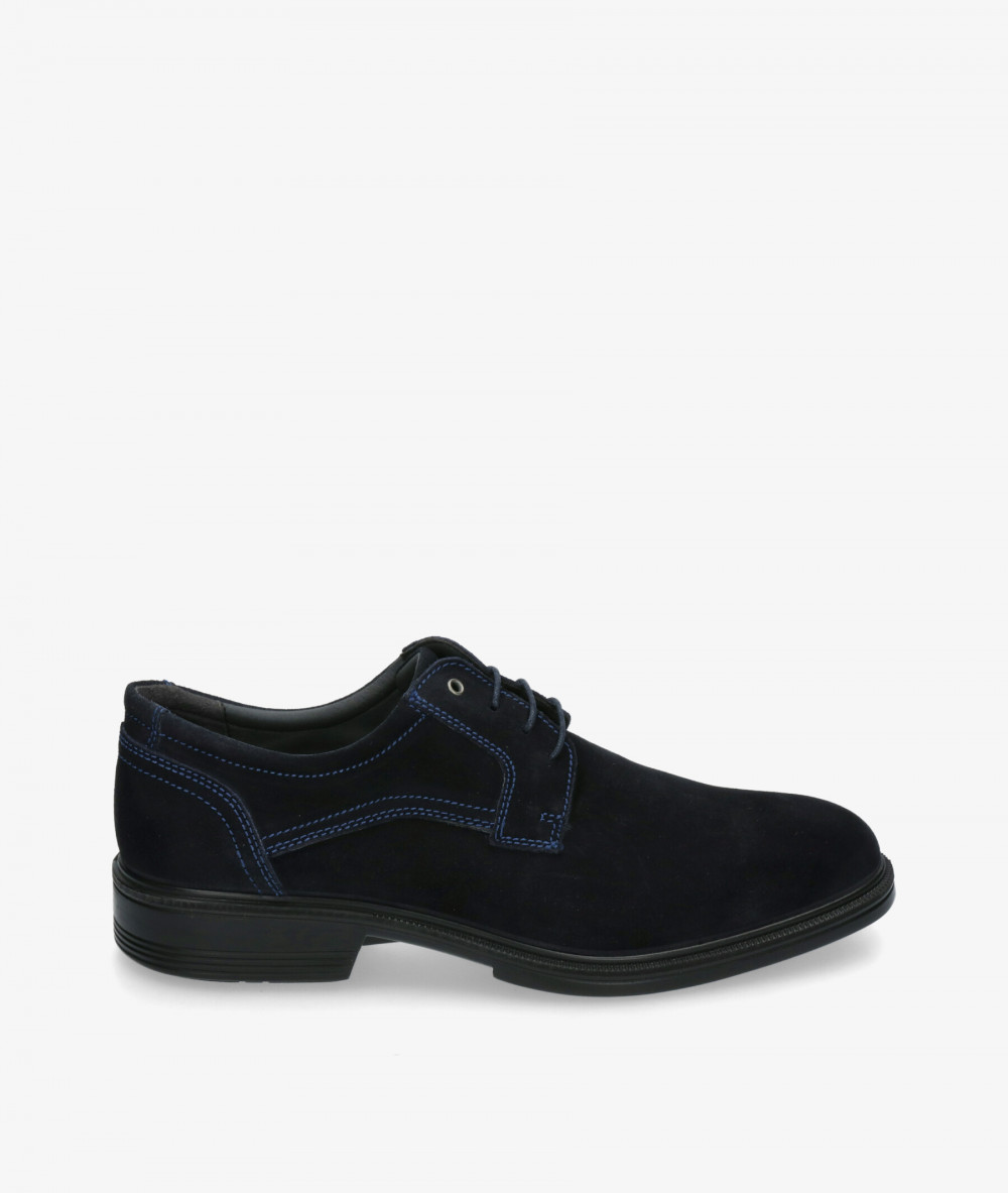 Zapatos de vestir LUISETTI 28704 ST en serraje azul Zapatos de vestir LUISETTI 28704 ST en serraje azul