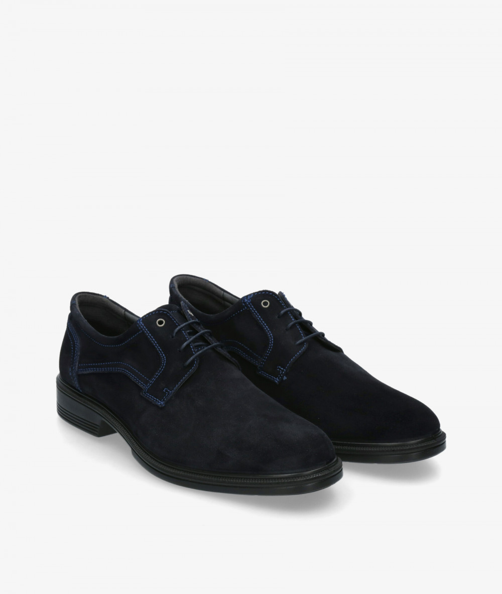Zapatos de vestir LUISETTI 28704 ST en serraje azul Zapatos de vestir LUISETTI 28704 ST en serraje azul