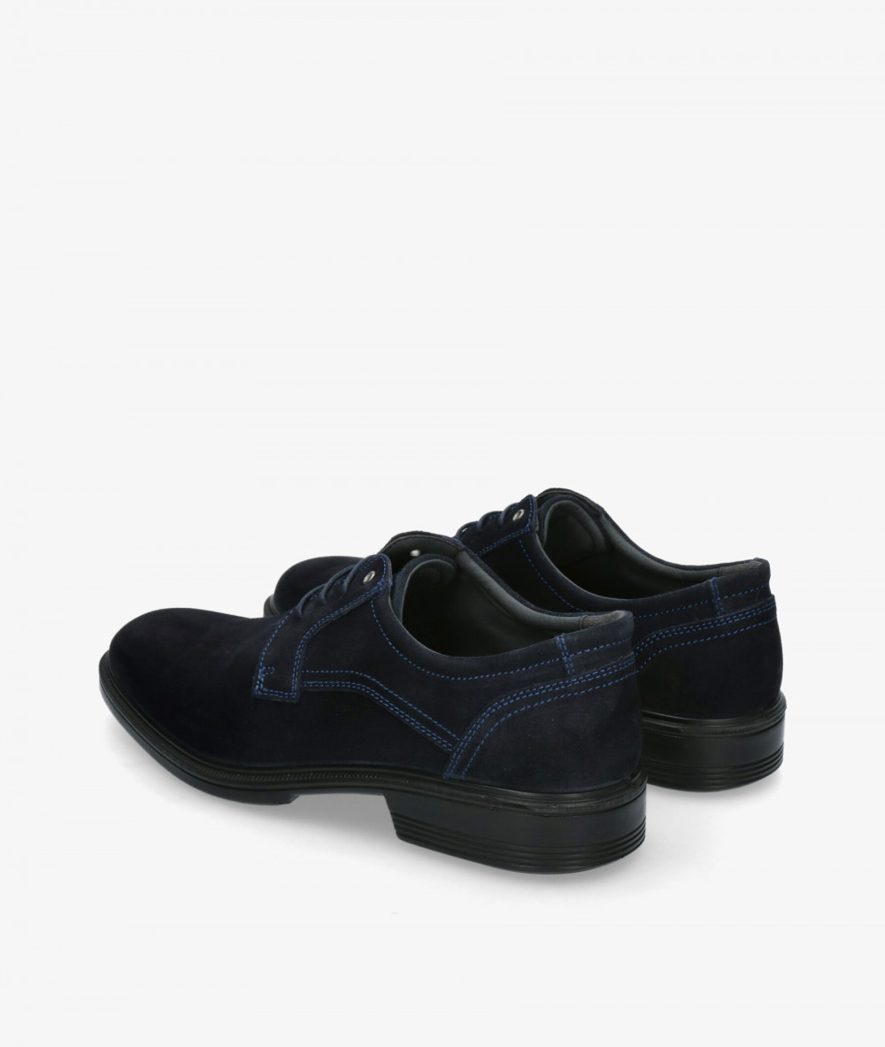 Zapatos de vestir LUISETTI 28704 ST en serraje azul Zapatos de vestir LUISETTI 28704 ST en serraje azul