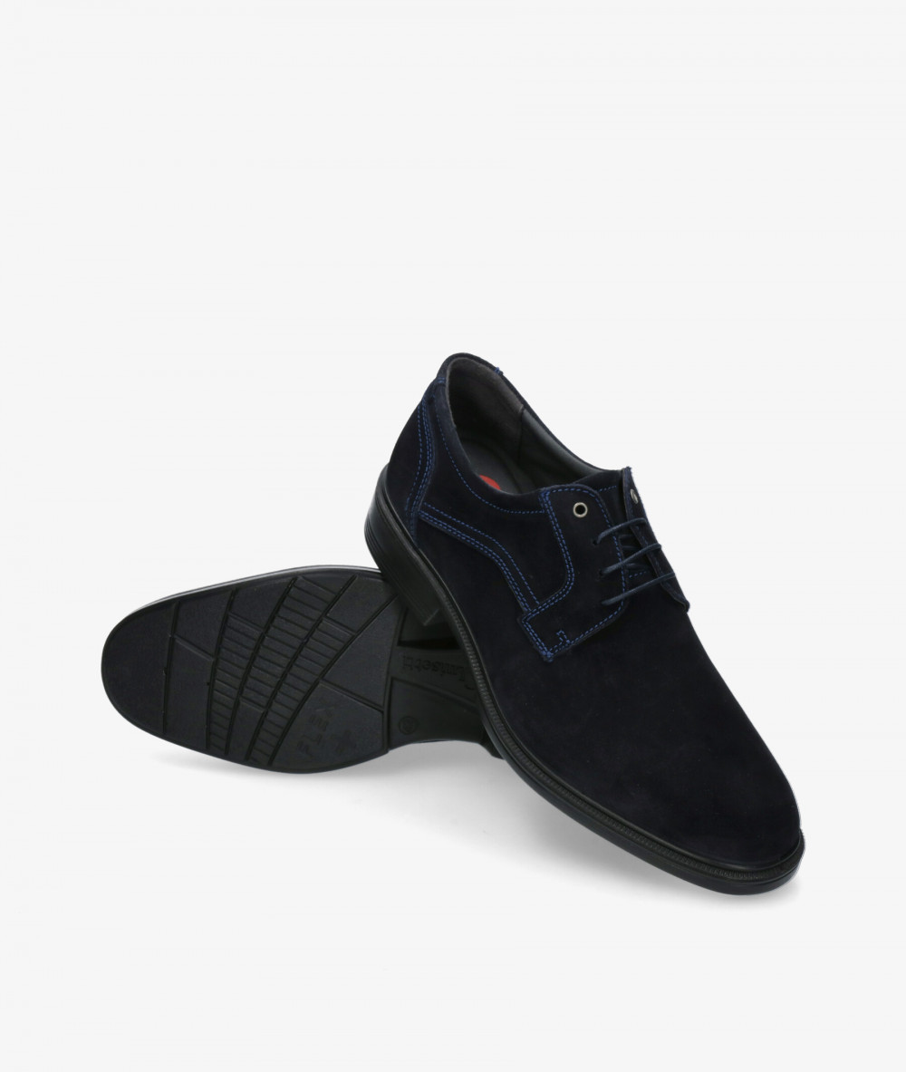 Zapatos de vestir LUISETTI 28704 ST en serraje azul Zapatos de vestir LUISETTI 28704 ST en serraje azul