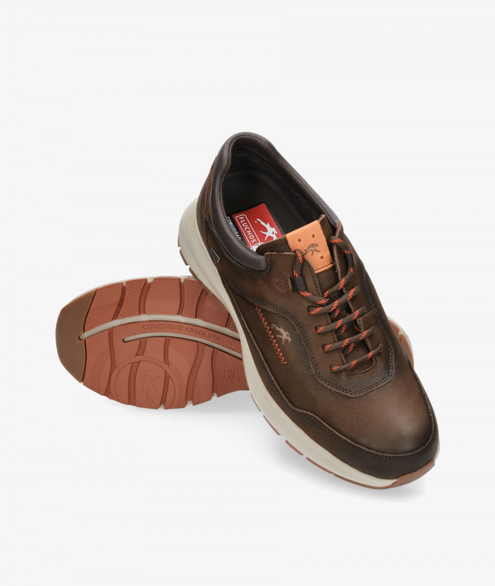 Zapatos casual Fluchos F2069 en nobuck marrón Zapatos casual Fluchos F2069 en nobuck marrón